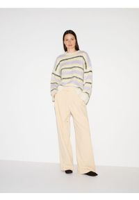 Reserved - Spodnie z paskiem - jasnożółty. Kolor: żółty. Materiał: wiskoza, tkanina #1