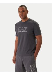 EA7 Emporio Armani T-Shirt 7M001307 AF10375 Szary Regular Fit. Kolor: szary. Materiał: bawełna #1