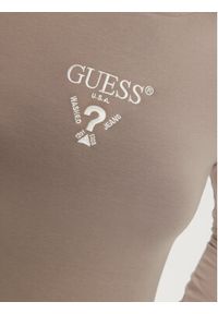 Guess Bluzka Colette V4YI23 KCDH1 Szary Slim Fit. Kolor: szary. Materiał: bawełna #3