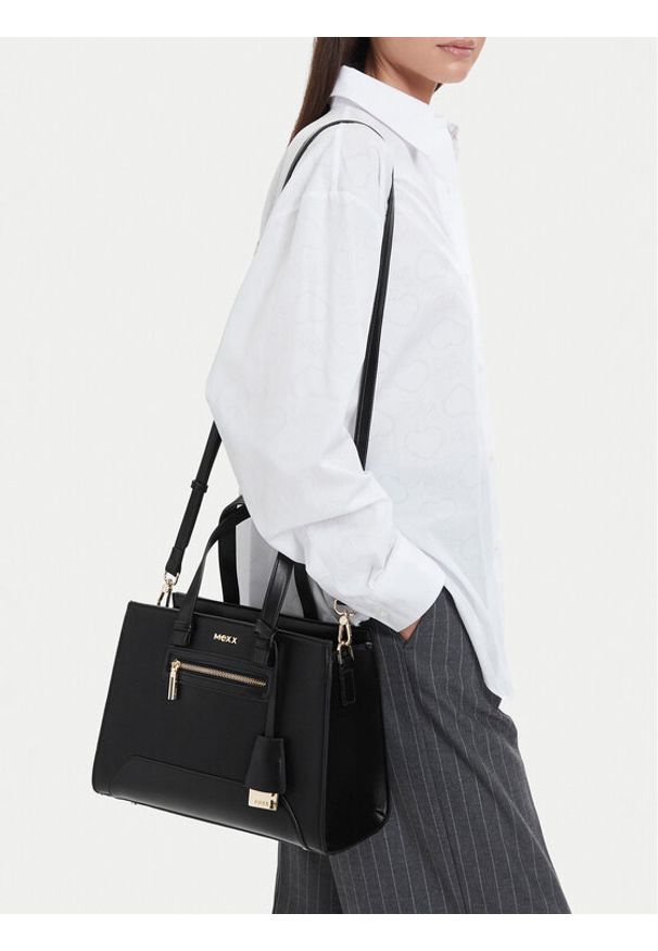 MEXX Torebka CEO-MEXX-S-006-10 Czarny. Kolor: czarny. Materiał: skórzane