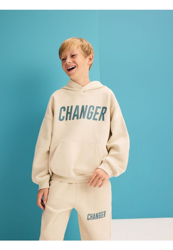 Reserved - Dzianinowy komplet - złamana biel. Materiał: dzianina