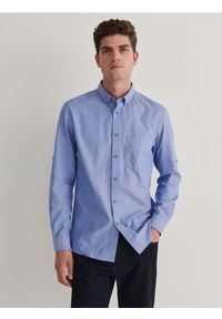 Reserved - Koszula regular fit - niebieski. Kolor: niebieski. Materiał: bawełna #1
