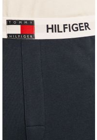 TOMMY HILFIGER - Tommy Hilfiger - Spodnie. Kolor: niebieski. Materiał: bawełna, dzianina, elastan. Wzór: nadruk #2