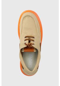 Camper mokasyny Runner Four męskie kolor beżowy. Nosek buta: okrągły. Zapięcie: sznurówki. Kolor: beżowy #5