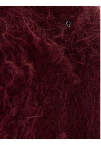 Guess Kardigan W5BR91 Z3JI2 Bordowy Relaxed Fit. Kolor: czerwony. Materiał: syntetyk
