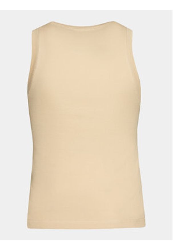 outhorn - Outhorn Top OTHAW23TSLEF029 Żółty Regular Fit. Kolor: żółty. Materiał: bawełna