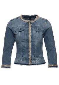 Liu Jo Kurtka jeansowa UXX039 D4128 Granatowy Regular Fit. Kolor: niebieski. Materiał: bawełna #6