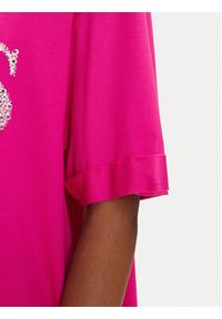 Guess T-Shirt E5GI07 K68D2 Różowy Regular Fit. Kolor: różowy. Materiał: wiskoza #5