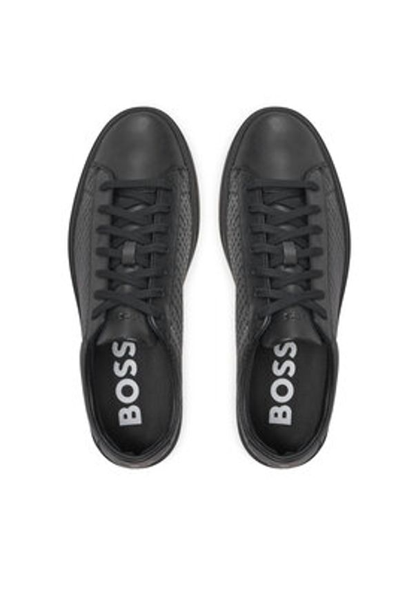 BOSS - Boss Sneakersy Kieran 50536507 Czarny. Kolor: czarny. Materiał: skóra