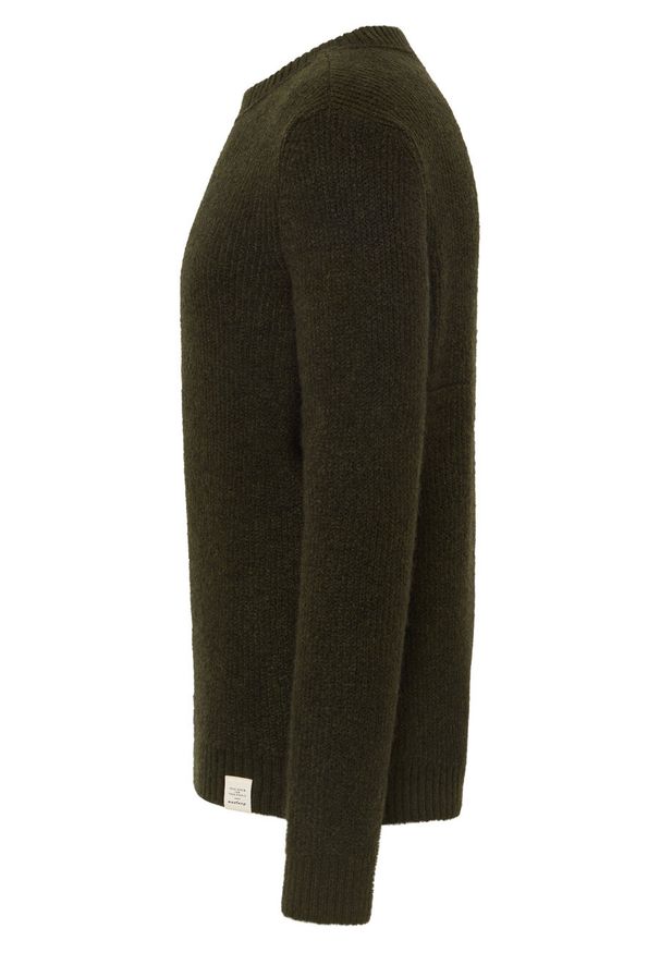 Mustang - MUSTANG EMIL C CREW MĘSKI SWETER ELEGANCKI RIFLE GREEN 1015801 6514. Styl: elegancki