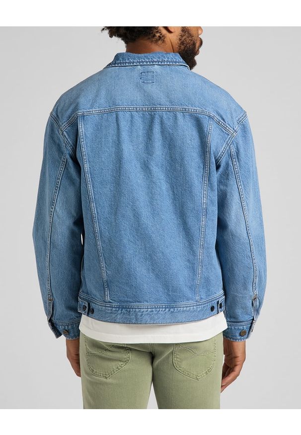 Lee - LEE RELAXED RIDER JACKET LT MĘSKA KURTKA JEANSOWA WORN BOLTON L86YOMVW 112145639. Materiał: jeans