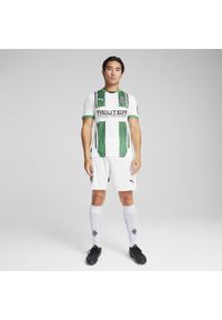 Puma - Męskie szorty Borussia Mönchengladbach 24/25 PUMA White Black. Kolor: wielokolorowy, czarny, biały. Sport: piłka nożna