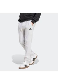 Adidas - Spodnie dresowe męskie ADIDAS Essentials Feelcozy. Kolor: szary. Materiał: dresówka. Sport: joga i pilates