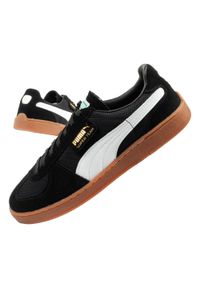 Buty sneakersy męskie Puma Super Team Og skóra oddychające czarne. Kolor: czarny. Materiał: skóra