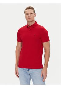 TOMMY HILFIGER - Tommy Hilfiger Polo 1985 MW0MW17770 Czerwony Regular Fit. Typ kołnierza: polo. Kolor: czerwony. Materiał: bawełna