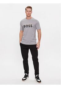 BOSS - Boss T-Shirt Tiburt 427 50506923 Szary Regular Fit. Kolor: szary. Materiał: bawełna #5