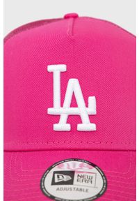 New Era czapka kolor różowy z aplikacją. Kolor: różowy. Wzór: aplikacja #4