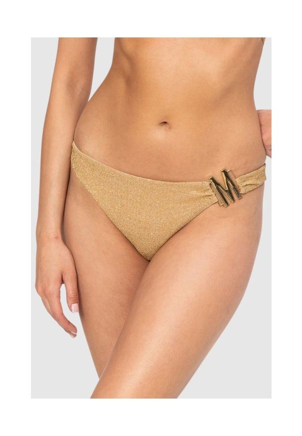 MOSCHINO Złoty dół od bikini, Rozmiar S. Kolor: złoty