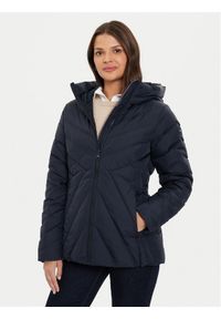 TOMMY HILFIGER - Tommy Hilfiger Kurtka puchowa Chevron WW0WW42623 Granatowy Regular Fit. Kolor: niebieski. Materiał: syntetyk #1