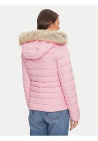 Tommy Jeans Kurtka puchowa Basic DW0DW18312 Różowy Slim Fit. Kolor: różowy. Materiał: syntetyk #6