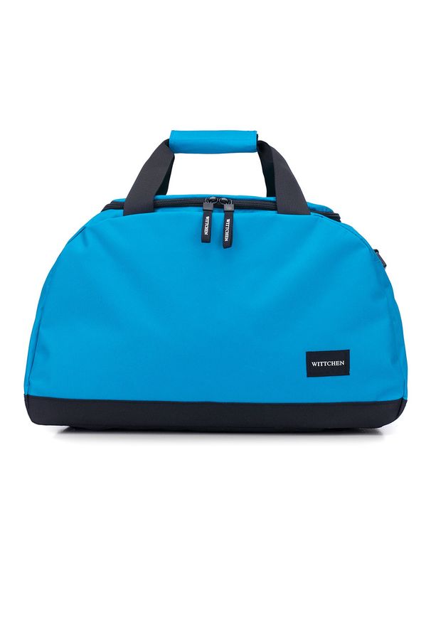 Wittchen - Torba podróżna basic mała. Kolor: niebieski. Materiał: poliester. Styl: sportowy, casual