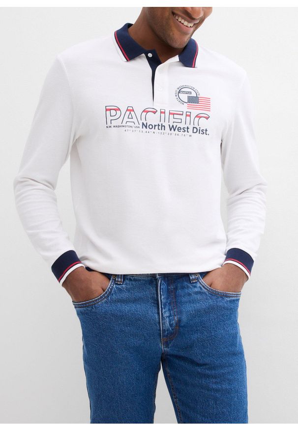 bonprix - Dżinsy z elastycznymi wstawkami w talii, classic fit, prosta nogawka. Stan: podwyższony. Kolor: niebieski