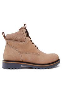 Badura Trapery MI08-BOWER-01 Beżowy. Kolor: beżowy. Materiał: skóra, nubuk #5