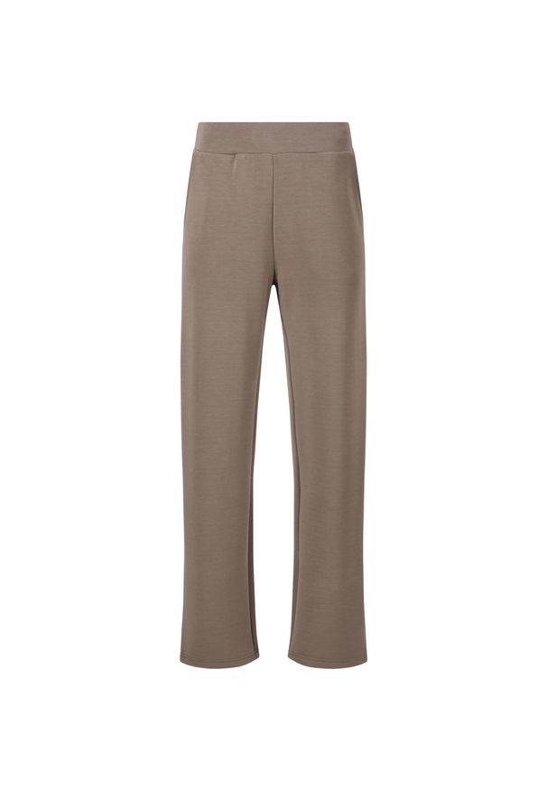 Spodnie damskie Athlecia Jacey. Kolor: brązowy, beżowy, wielokolorowy. Sport: fitness