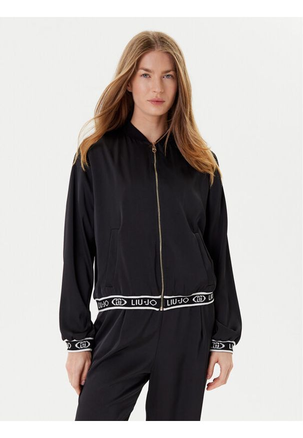Liu Jo Sport Bluza TF5191 T004A Czarny Regular Fit. Kolor: czarny. Materiał: syntetyk. Styl: sportowy