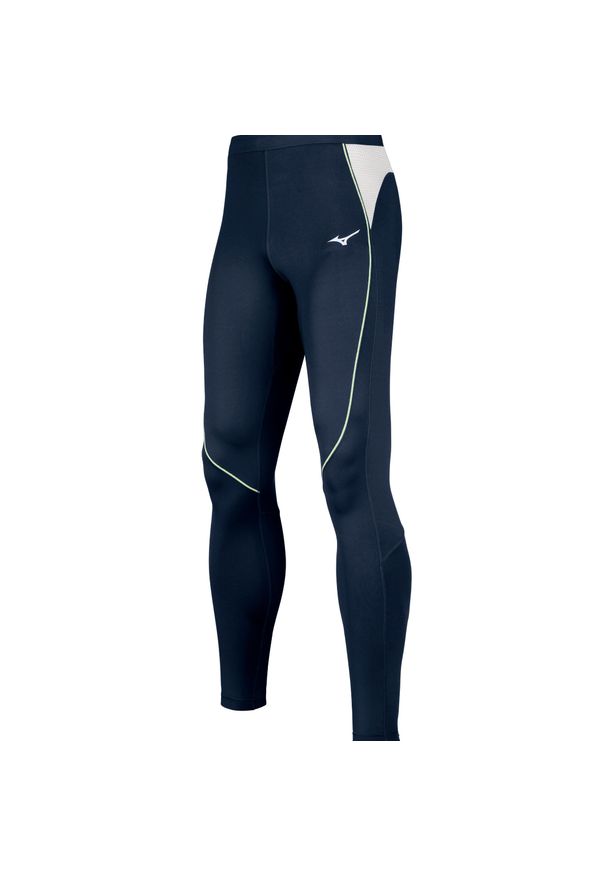 Legginsy premium Mizuno JPN. Kolor: niebieski. Sport: bieganie