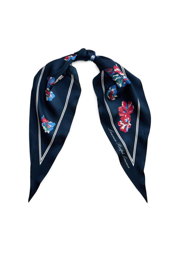Lauren Ralph Lauren - LAUREN RALPH LAUREN Chusta 454P14494001 Granatowy. Kolor: niebieski. Materiał: jedwab