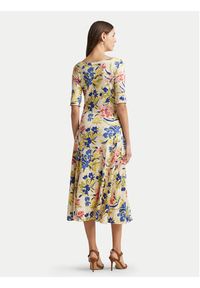 Lauren Ralph Lauren Sukienka letnia 250933493001 Kolorowy Slim Fit. Materiał: bawełna. Wzór: kolorowy. Sezon: lato