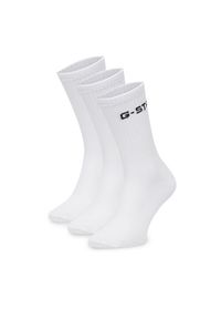 G-Star RAW - G-Star Raw Skarpety AS_G_STAR_001W_SS25 (3-PACK) Biały. Kolor: biały. Materiał: materiał, bawełna