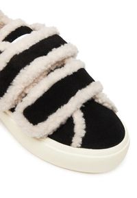 Inuikii Sneakersy Shearling Low Velcro 1001.001.0231 Czarny. Kolor: czarny. Materiał: zamsz, skóra