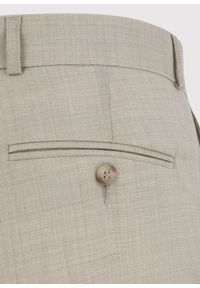 Pako Lorente - PAKO LORENTE - Beżowe wełniane spodnie ganiturowe. Kolor: beżowy. Materiał: wełna. Styl: elegancki #4