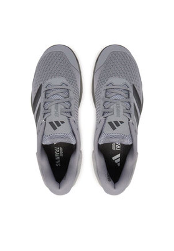 Adidas - adidas Buty na siłownię Dropset 4 JR4674 Szary. Kolor: szary. Materiał: materiał. Sport: fitness