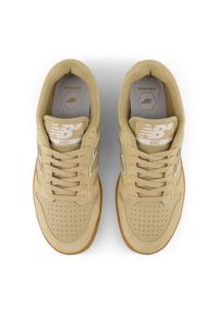 Buty unisex New Balance Numeric UN480TSG – beżowe. Kolor: beżowy. Materiał: materiał, zamsz, syntetyk, guma, skóra. Szerokość cholewki: normalna. Wzór: nadruk. Sport: bieganie #5
