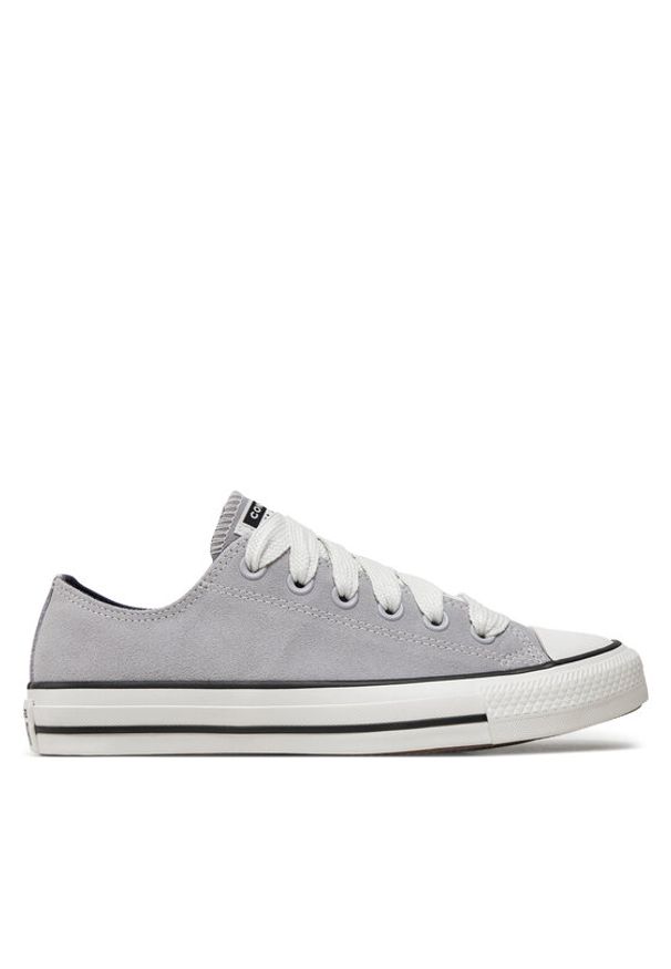 Converse Trampki Chuck Taylor All Star Suede A10417C Szary. Kolor: szary. Materiał: zamsz, skóra