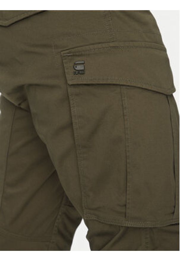 G-Star RAW - G-Star Raw Spodnie materiałowe Rovic D02190-5126 1260 Zielony Regular Fit. Kolor: zielony. Materiał: syntetyk