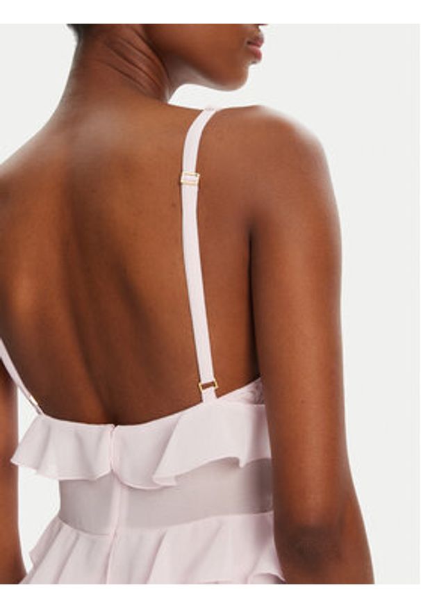 Elisabetta Franchi Sukienka koktajlowa AB-R42-52E2- Różowy Regular Fit. Kolor: różowy. Materiał: syntetyk. Styl: wizytowy