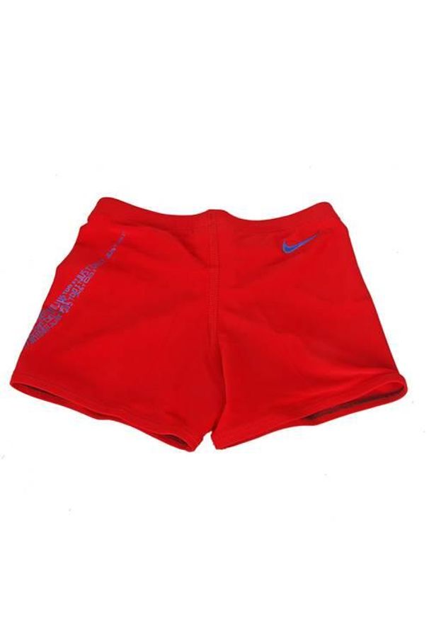 Spodnie do wody chłopięce Nike Jdi Swoosh. Kolor: czerwony. Długość: krótkie