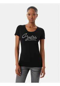 Guess T-Shirt W6RI24 J1314 Czarny Regular Fit. Kolor: czarny. Materiał: bawełna #1