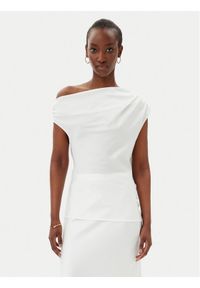 Imperial Bluzka RFY4JDG Biały Regular Fit. Kolor: biały. Materiał: syntetyk #1