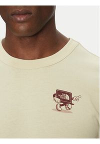 The North Face T-Shirt NF0A8C303X41 Beżowy Relaxed Fit. Kolor: beżowy. Materiał: bawełna