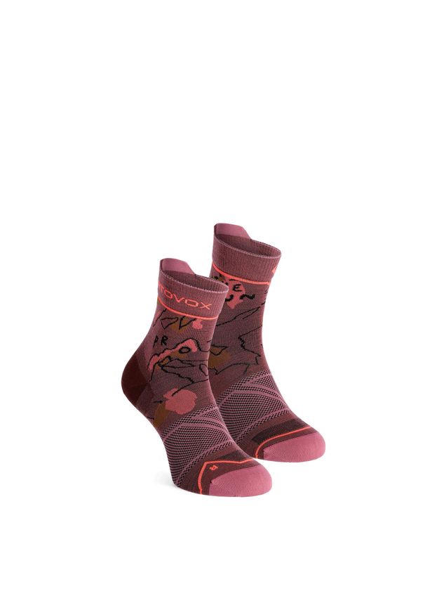 ORTOVOX - Skarpety merino damskie Ortovox Alpine Light Quarter Socks. Kolor: czerwony. Sport: outdoor