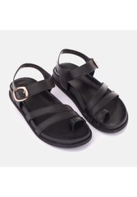 Marco Shoes Sandały Japonki Morgano czarne. Kolor: czarny. Materiał: skóra #5