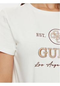 Guess T-Shirt V5RI05 J1314 Écru Regular Fit. Materiał: bawełna