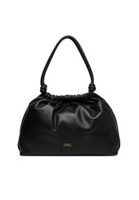 TOMMY HILFIGER - Tommy Hilfiger Torebka Th Soft Leather Hobo AW0AW18376 Czarny. Kolor: czarny. Materiał: skórzane #1