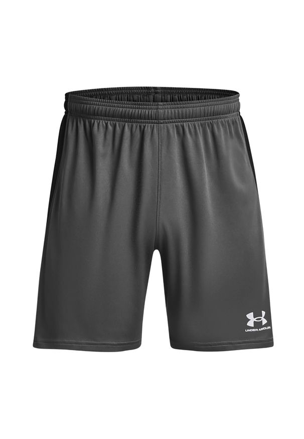 Spodenki piłkarskie męskie Under Armour Challenger. Kolor: szary. Sport: piłka nożna