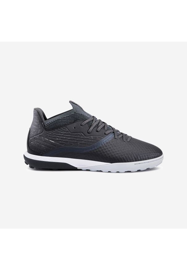 KIPSTA - Buty do piłki nożnej Kipsta Viralto III 3D Airmesh Turf TF. Kolor: czarny, szary, wielokolorowy, fioletowy. Materiał: kauczuk, dzianina, mesh, zamsz. Szerokość cholewki: normalna. Sport: piłka nożna